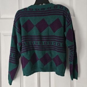 Vintage 90s patterned grandpa sweater